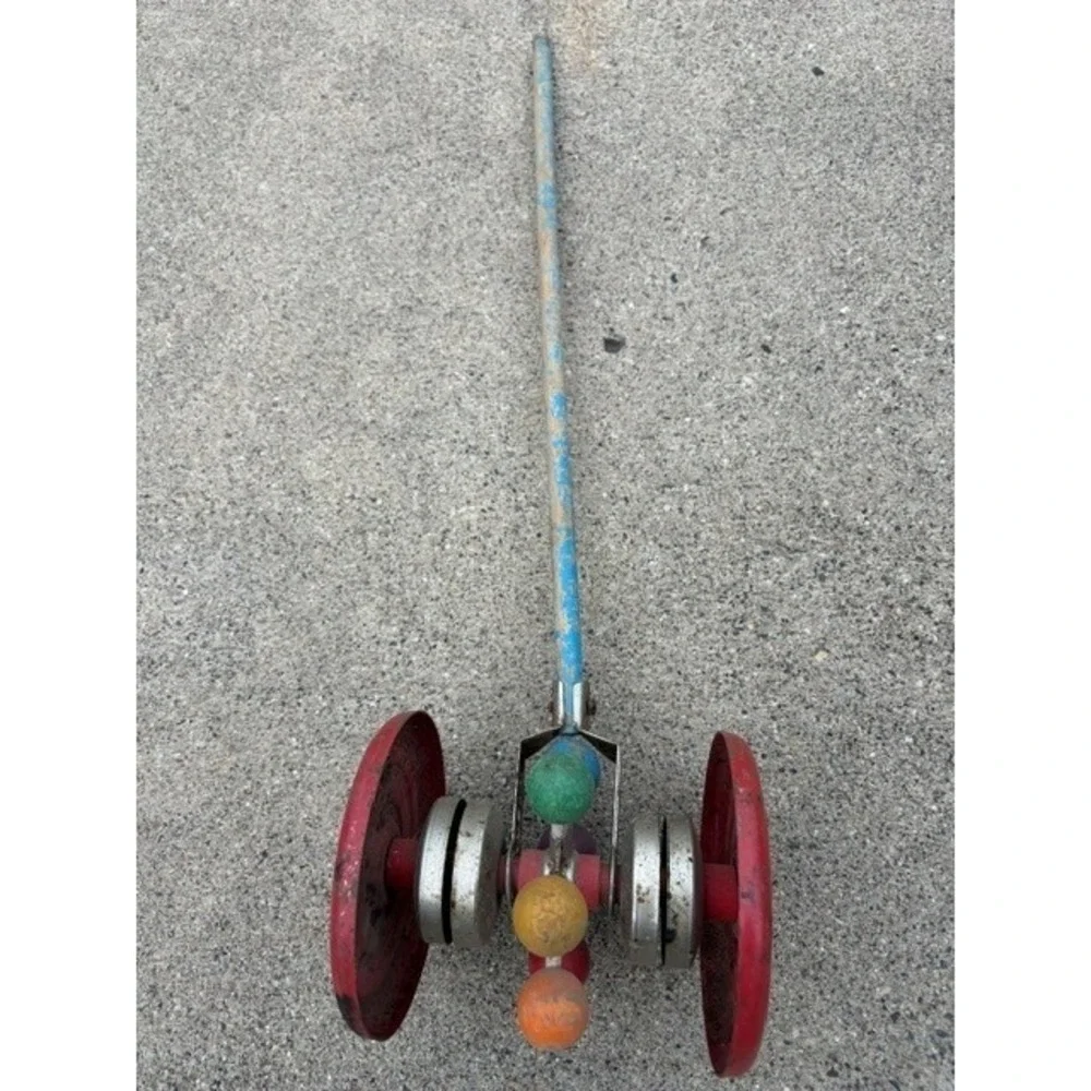 Vintage 1940's Push Pull Bell Toy